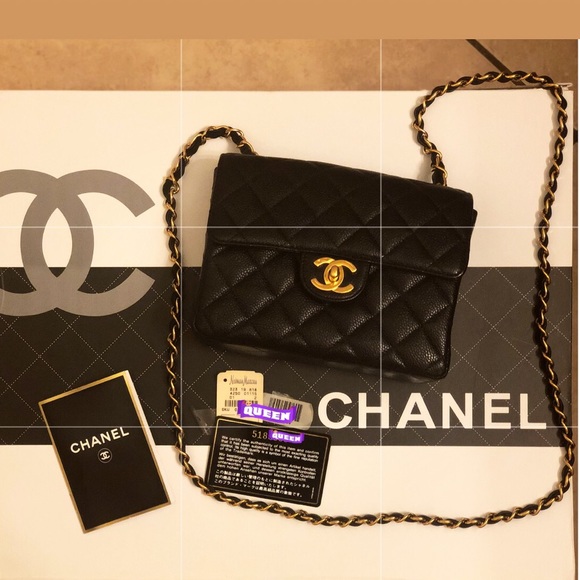 Authentic CHANEL Caviar Quilted Mini Square Flap! - Picture 3 of 8
